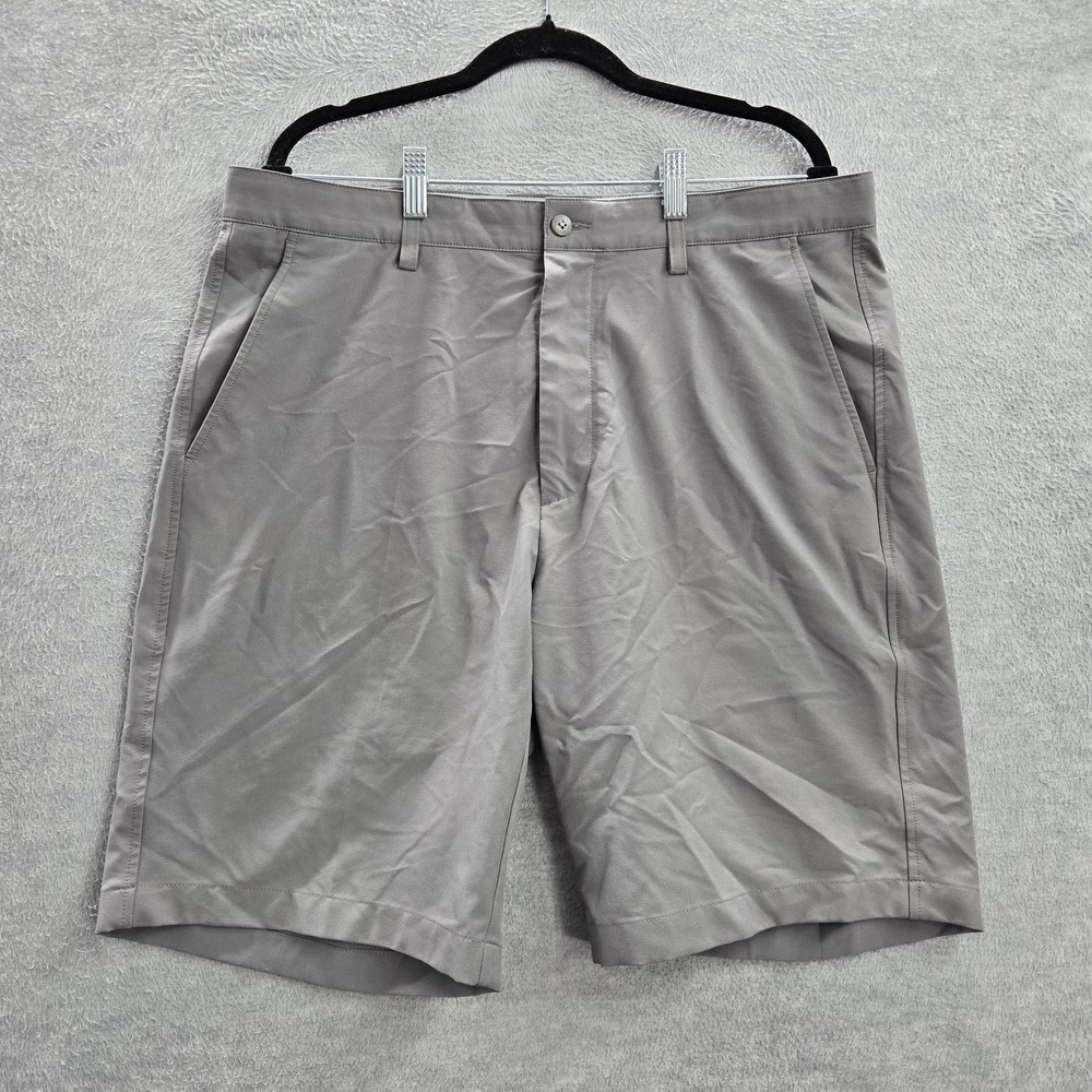 Footjoy Men Shorts W36 Gray FJ Logo Embroidery‎ Golf Embroidered Button 10"